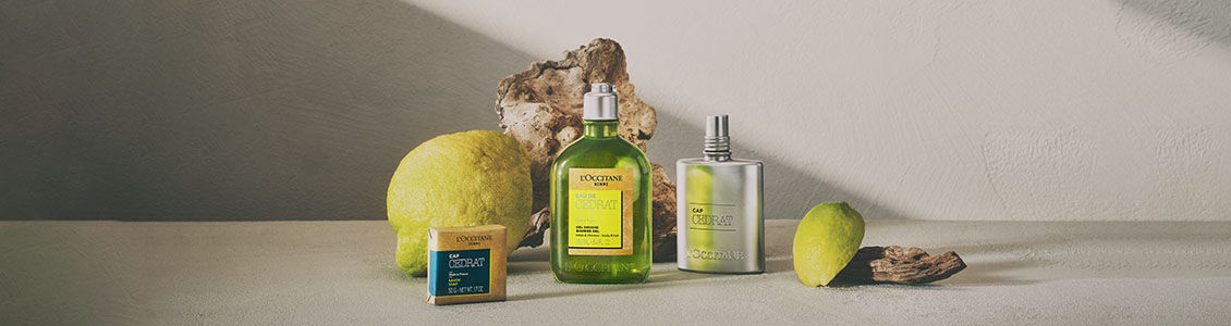 C&eacute;drat Collections, Cap C&eacute;drat, Eau de C&eacute;drat, Cologne, Eau de Toilette, Hair & Body Wash, Solid Soap, Corsica, Citrus Fruit, Aquatic  