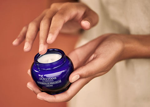 The image shows the L'OCCITANE Immortelle Precious Cream