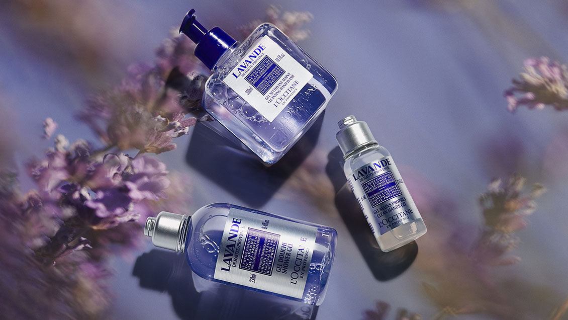 Lavender Collection, French Lavender, Lavender Oil, Haute-Provence, High Altitude, Protected Designation of Origin, Aromatic, Lavender Shower Gel, Lavender Cleansing Hand Wash, Lavender Hand Sanitiser   