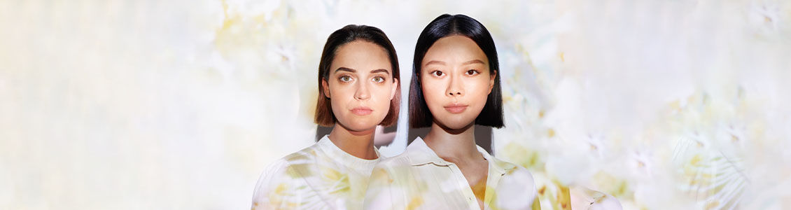 This Image shows the face of two women 