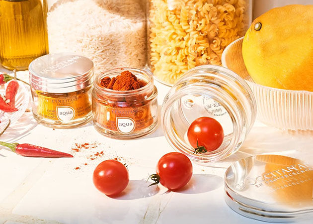 Aqua R&eacute;otier Glass Face Cream Pots, Reuse, Spice Jars, Kitchen 