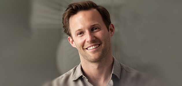 The image shows Victor Sabbe the Head of Category Marketing at L'OCCITANE