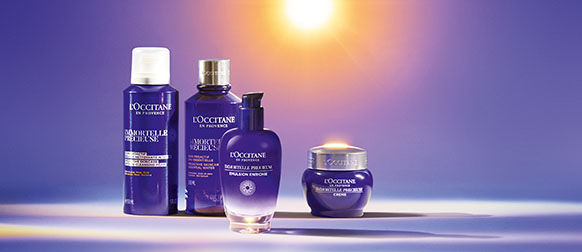Image showing L'OCCITANE Immortelle Precious Emulsion, Immortelle Precious Essential Water, Immortelle Precious Cream, Immortelle Precious Cleansing, Immortelle Precious Eye Balm
