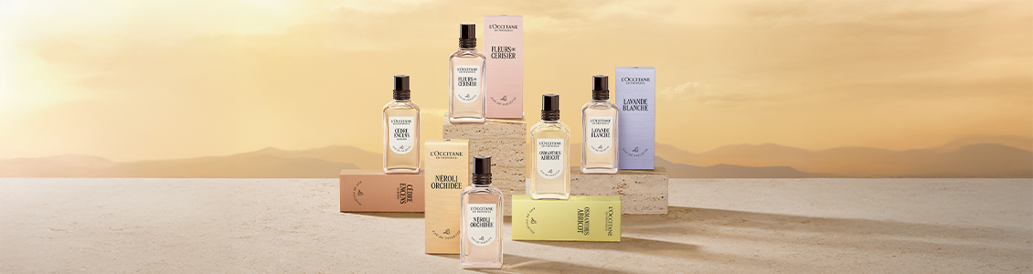 L'OCCITANE 86 Champs Fig & Rose Eau de Parfum, L'OCCITANE Olivier Ond&eacute; Eau de Parfum, L'OCCITANE Cherry Blossom Eau de Toilette, L'OCCITANE Verbena Eau de Toilette, L'OCCITANE 86 Champs Rasberry & Matcha Green Tea Eau de Parfum, Herbae par L'OCCITANE Eau de Parfum, L'OCCITANE Karit&eacute; Cors&eacute; Eau de Parfum