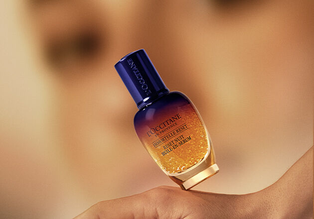 This image shows the L'OCCITANE Immortelle Overnight Reset Serum