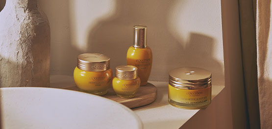 This image shows the L'OCCITANE Immortelle Divine range