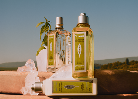 Classic Verbena Collection, Classic Verbena Eau de Toilette, Classic Verbena Shower Gel, Classic Verbena Body Milk, Lemony, Sparking, Refreshing 