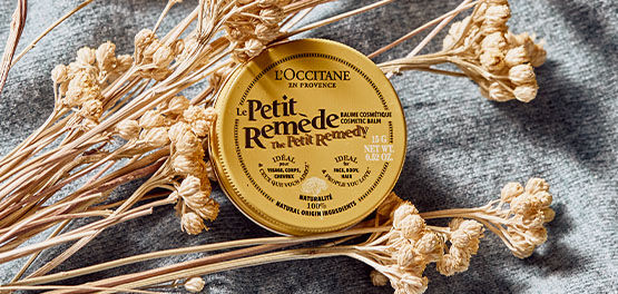 This image shows a close up of the L'OCCITANE Petit Remedie