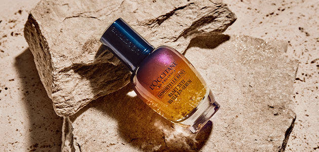 This image shows the L'OCCITANE Immortelle Overnight Reset Serum