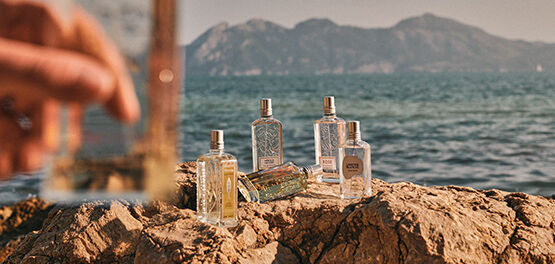 Image showing L'OCCITAN Fragrances such as L'OCCITAN Verbena classic Eau de toilette, L'OCCITAN Osmanthus  Eau de Toilette, L'OCCITAN Neroli & Orchide