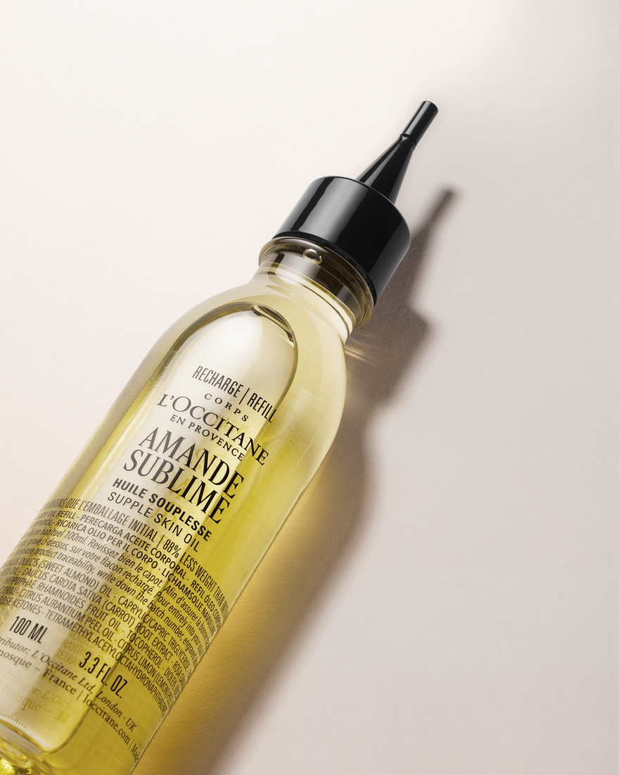 Almond (Amande) Supple Skin Oil Refill, RECT (1) 100 ml | L&rsquo;Occitane en Provence