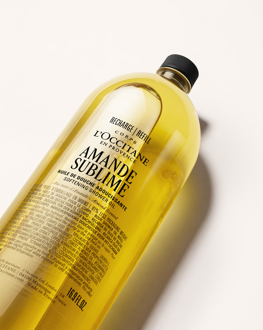 Almond (Amande) Shower Oil Refill, RECT (1) 500 ml | L&rsquo;Occitane en Provence