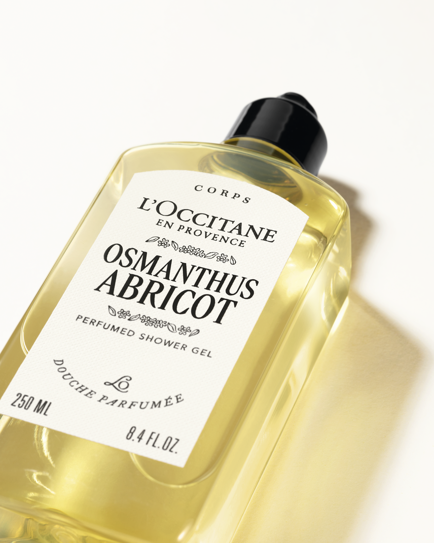 Osmanthus Abricot (Osmanthus Apricot) Perfumed Shower Gel, GBRECT (1) 250 ml | L&rsquo;Occitane en Provence