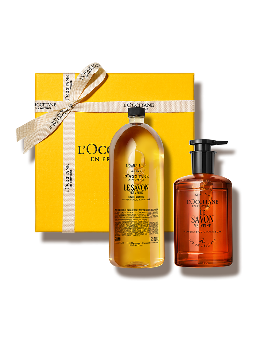 view 1/4 of Verbena Liquid Soap Refill Duo - Glass, , RECT
