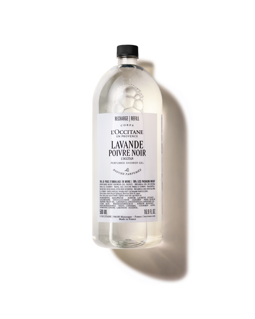 Lavande Poivre Noir (Formerly L'Occitan) Perfumed Shower Gel Refill 500 ml | L&rsquo;Occitane en Provence