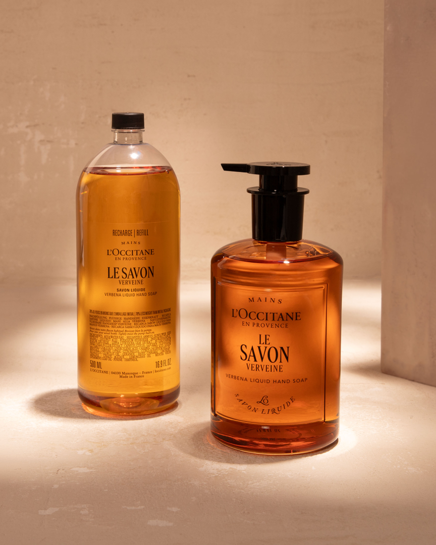 Verbena Liquid Hand Soap Refill, GBRECT (1) 500 ml | L&rsquo;Occitane en Provence