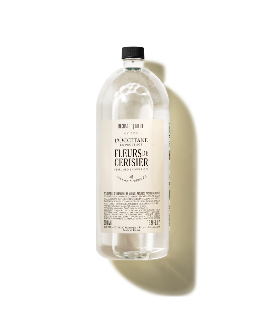 view 1/3 of Fleurs de Cerisier (Cherry Blossom) Perfumed Shower Gel Refill, , RECT