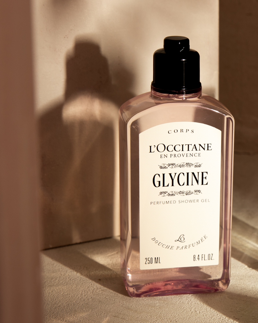 view 3/4 of Glycine (Wisteria) Perfumed Shower Gel, , RECT