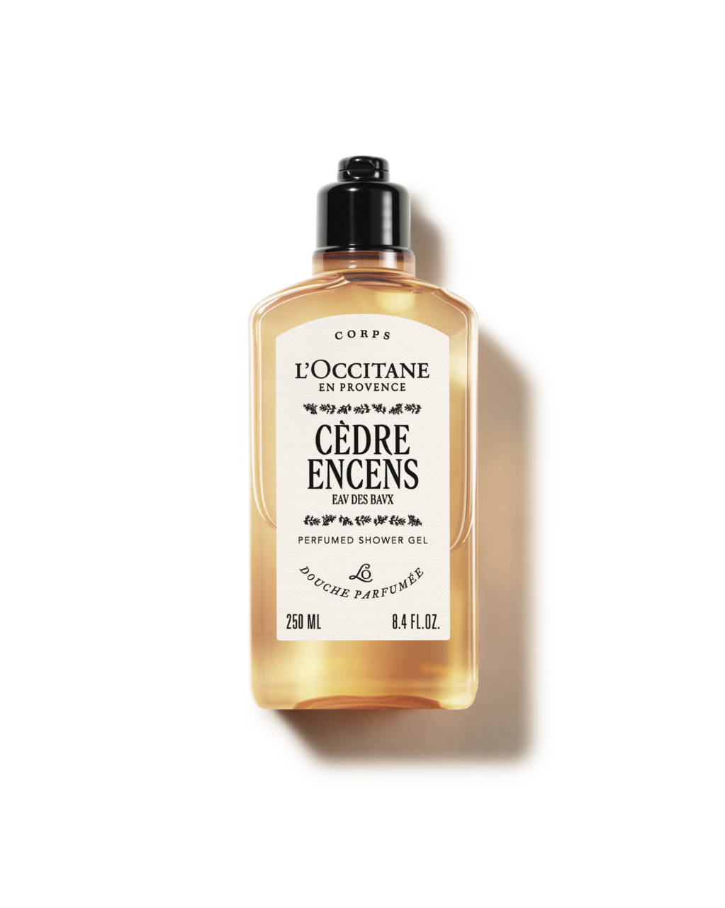 De l’usage des Herbes, Encens ハーブ　御香　仏語 Cèdre Encens Shower Gel 250ml | L'Occitane